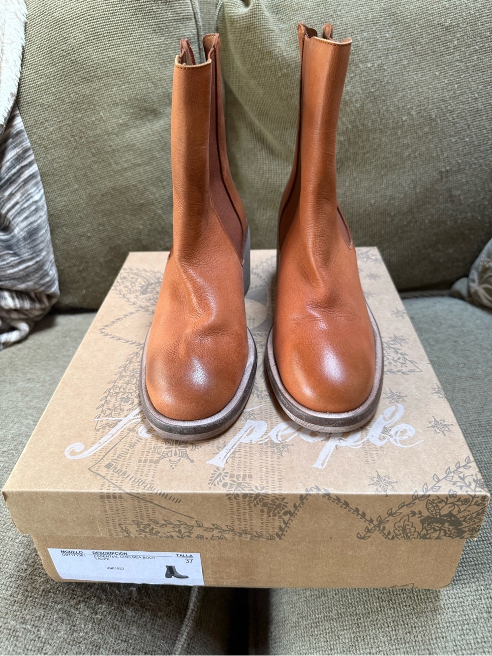 Free People Tall Chelsea Ankle Boots in Taupe